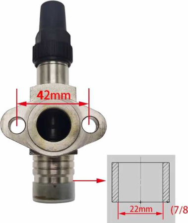 Вентиль запорный всасывающий Bitzer 2DES-2Y-40S 2DES-3Y-40S